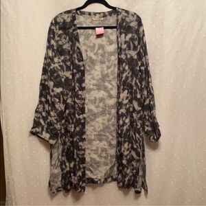 Soft Surroundings Black and Gray Oversized Tunic